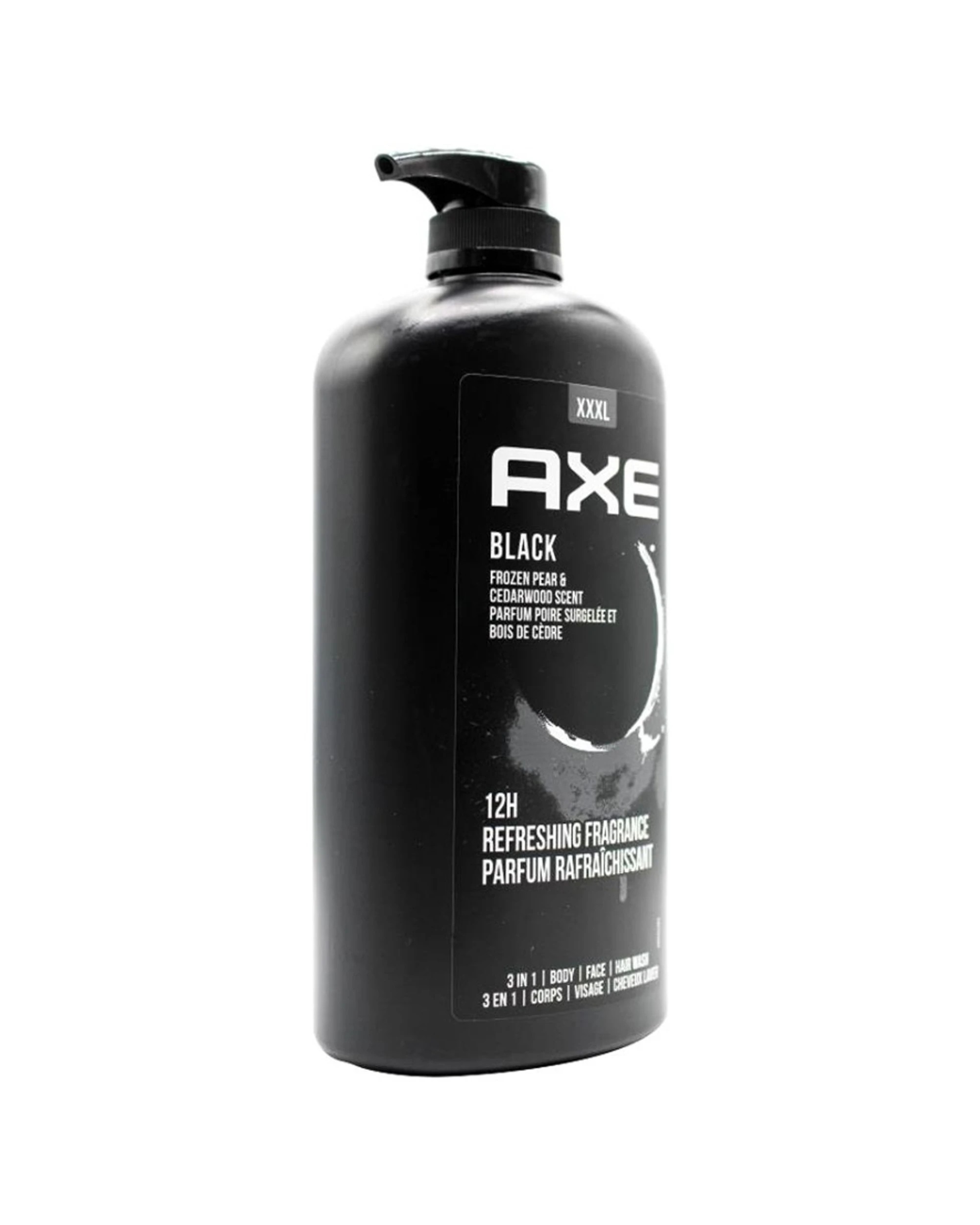 3 Axe 6pk Men's 3 In 1 Face Hair Body Wash Frozen Pear & Cedarwood 1L - Black, 3 of 4