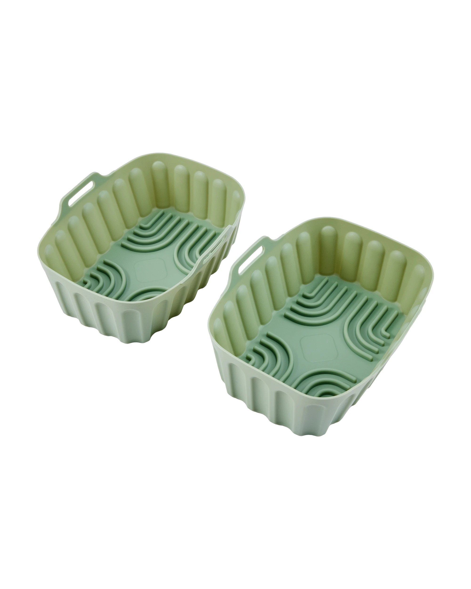 4 Set of 6 Silicone Air Fryer Trays - Green, 4 of 7