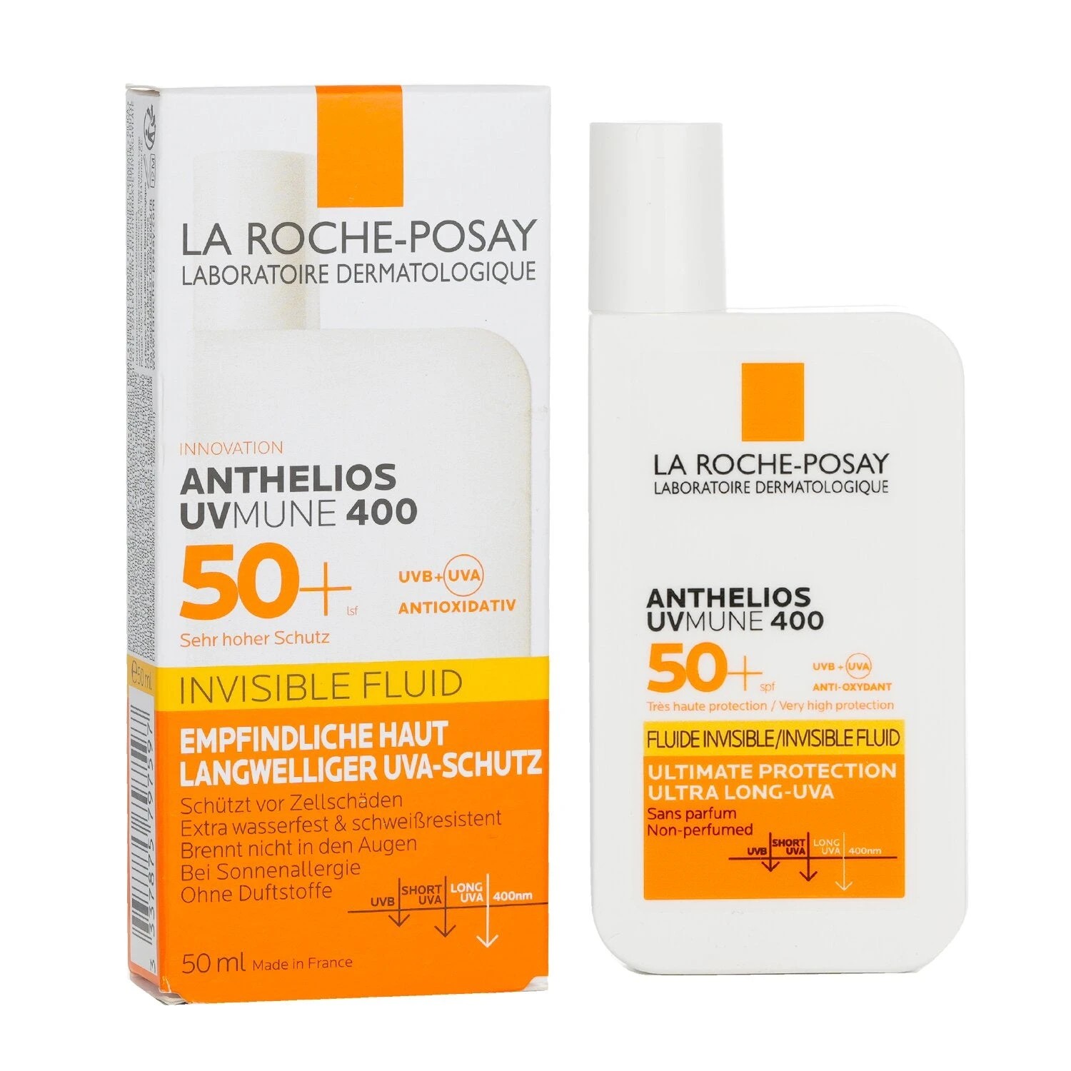 2 La Roche Posay Anthelios UVmune 400 Invisible Fluid SPF50 50ml/1.69oz, 2 of 3