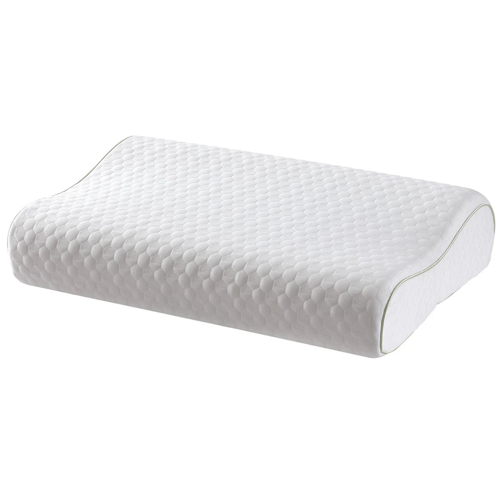 1 Giselle Memory Foam Pillow Contour Neck - White, 1 of 5