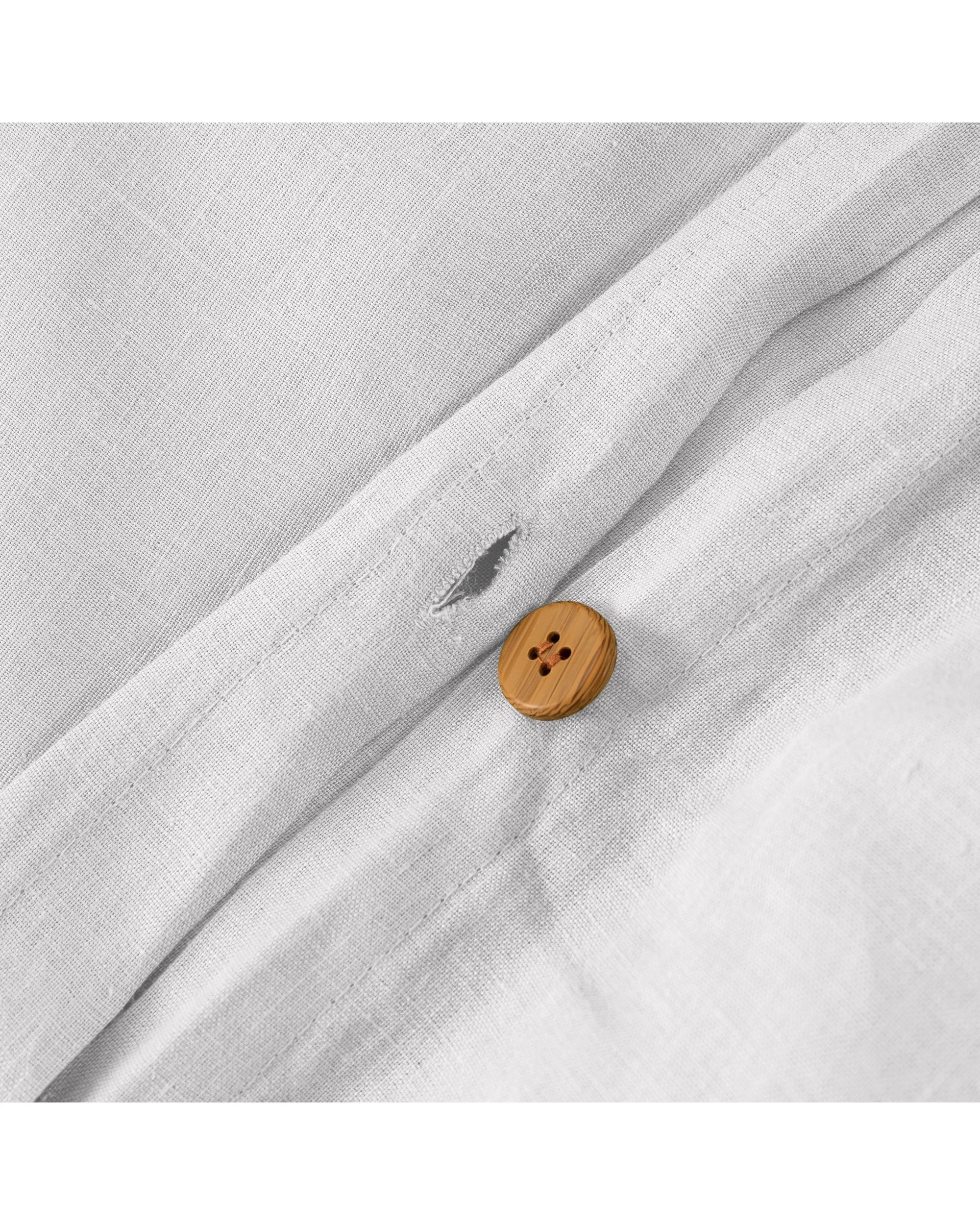 3 Natural Home Vintage Washed 100% Hemp Quilt Cover Set - Super King Bed - Dove Grey, 3 of 8