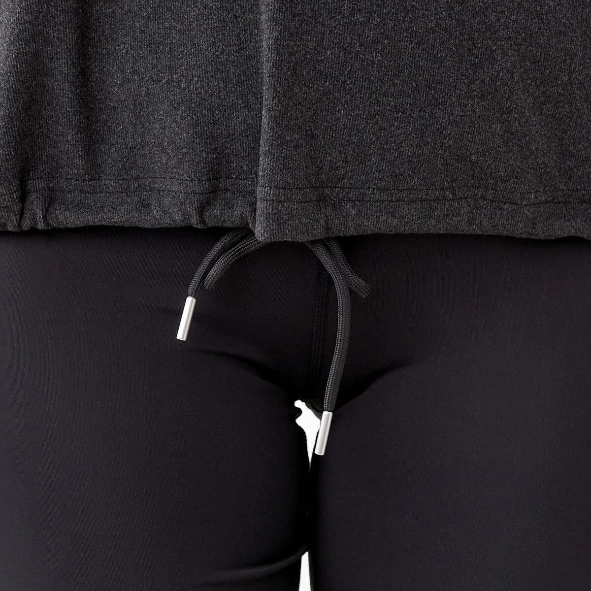 7 Active Womens Half Zip Mid Layer Sweatshirt BLACK, 7 of 7