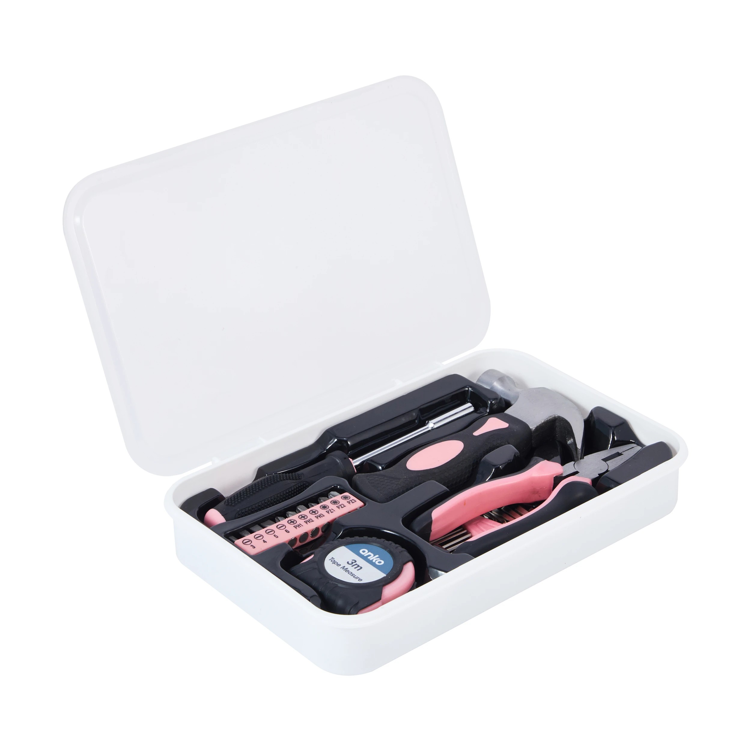 4 22 Piece Tool Set - Black and Pink, 4 of 6