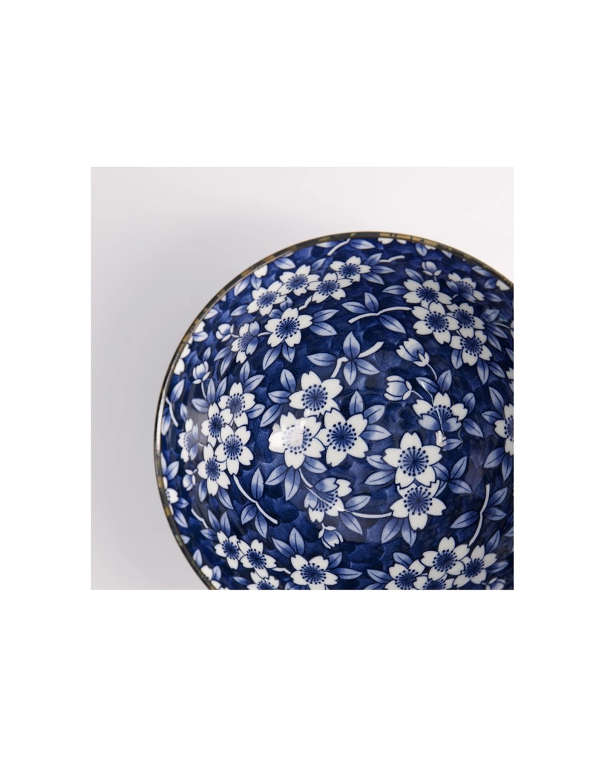 3 Tokyo Design Tokyo Sakura Ramen Bowl 18x9cm Microwave Dishwasher Safe - Blue, 3 of 4