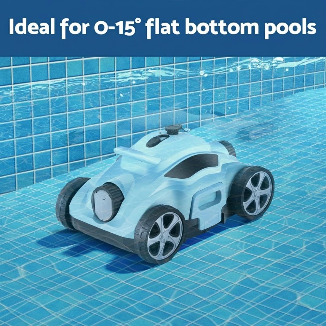 5 Aqua Buddy Robotic Pool Cleaner Automatic Floor Vacuum Robot Swimming Cordless - Multi, 5 of 6