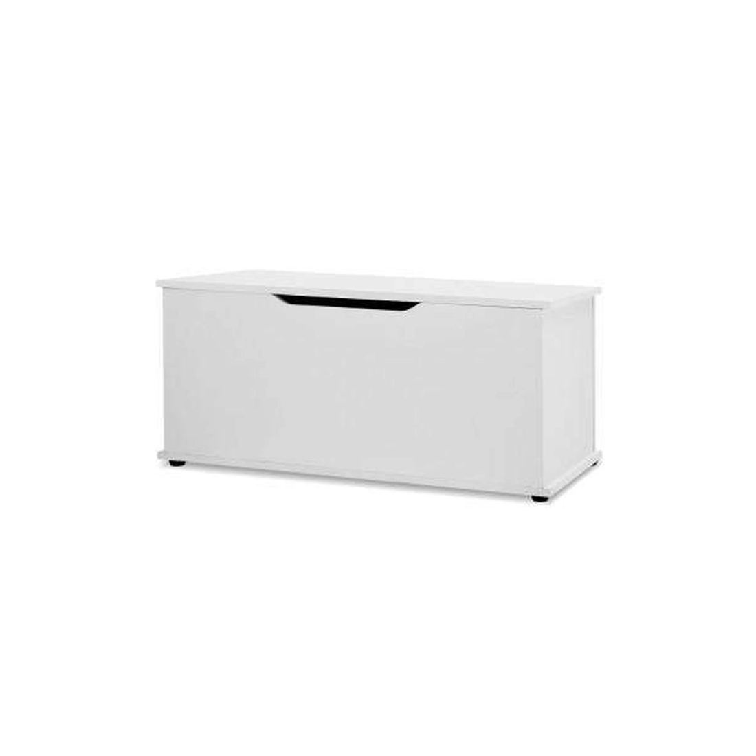 1 Artiss Keezi Kids Toy Storage Chest — White, 92 x 40 x 40 cm, Safety Hinges &amp; Floor Protectors - White, 1 of 7