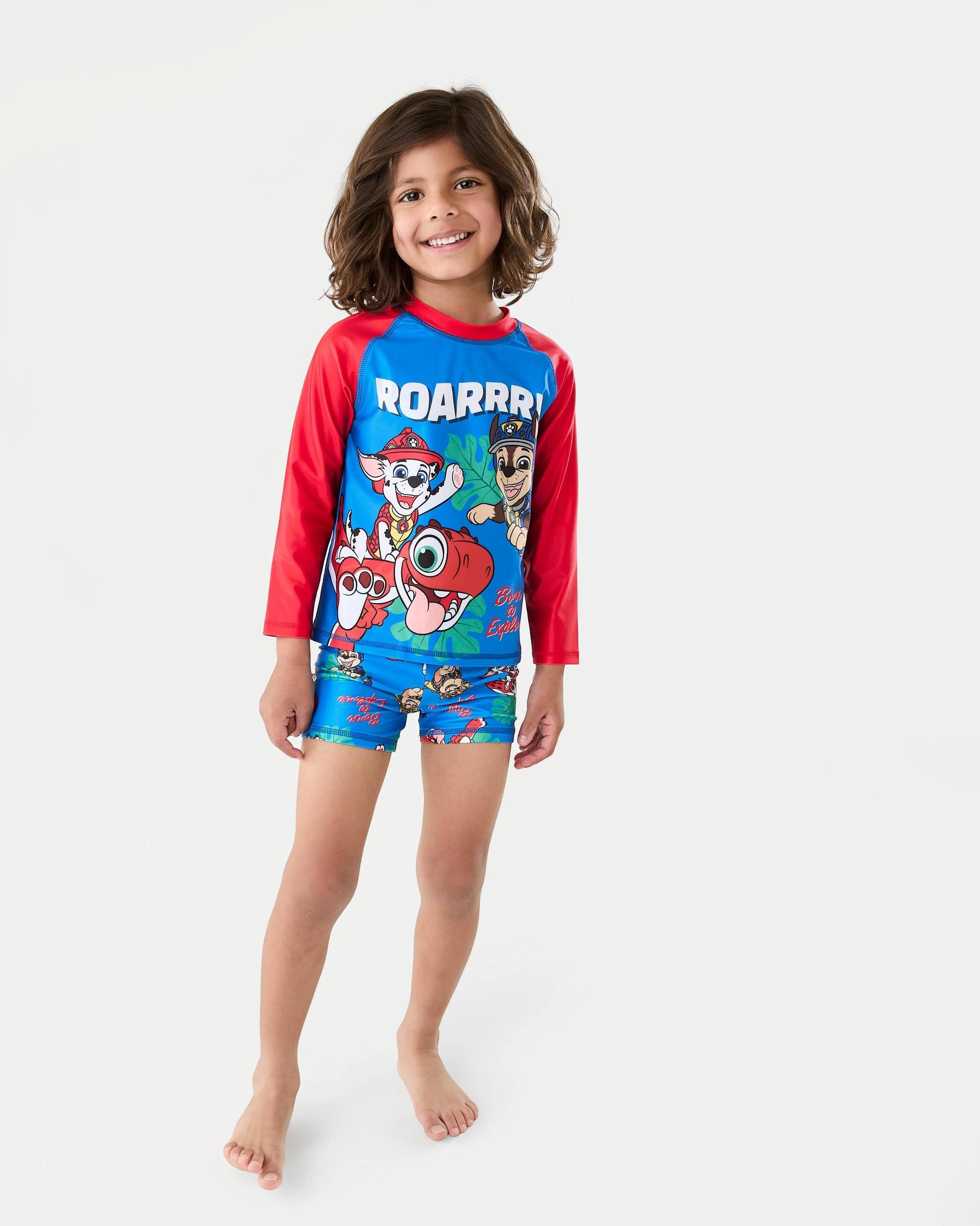 7 PAW Patrol License Long Sleeve Swim Set Paw Patrol, 7 of 8