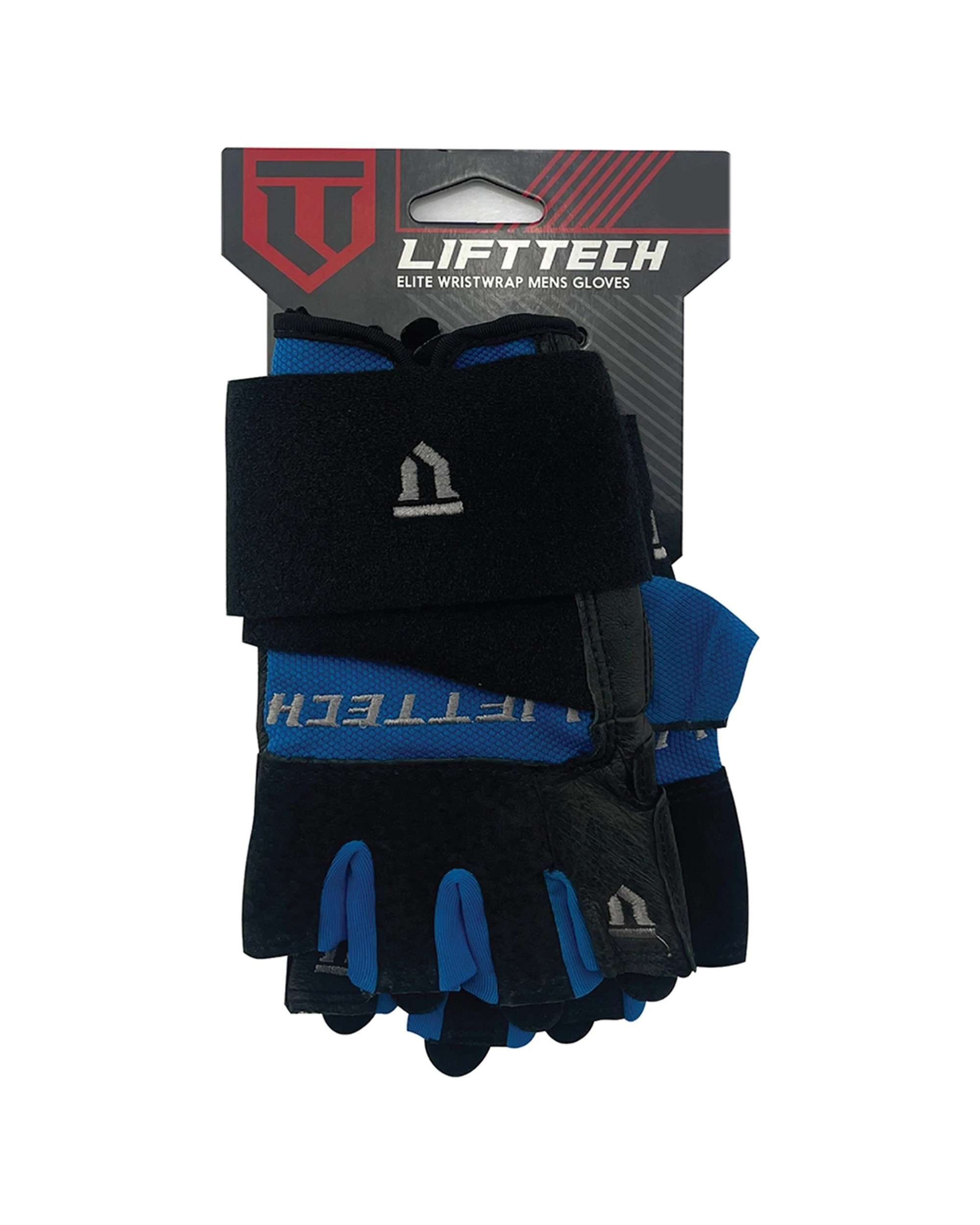 1 Lifttech Fitness Elite Weight Gloves With Wrist Wrap XL Half Finger Leather Palm - Multi, 1 of 1