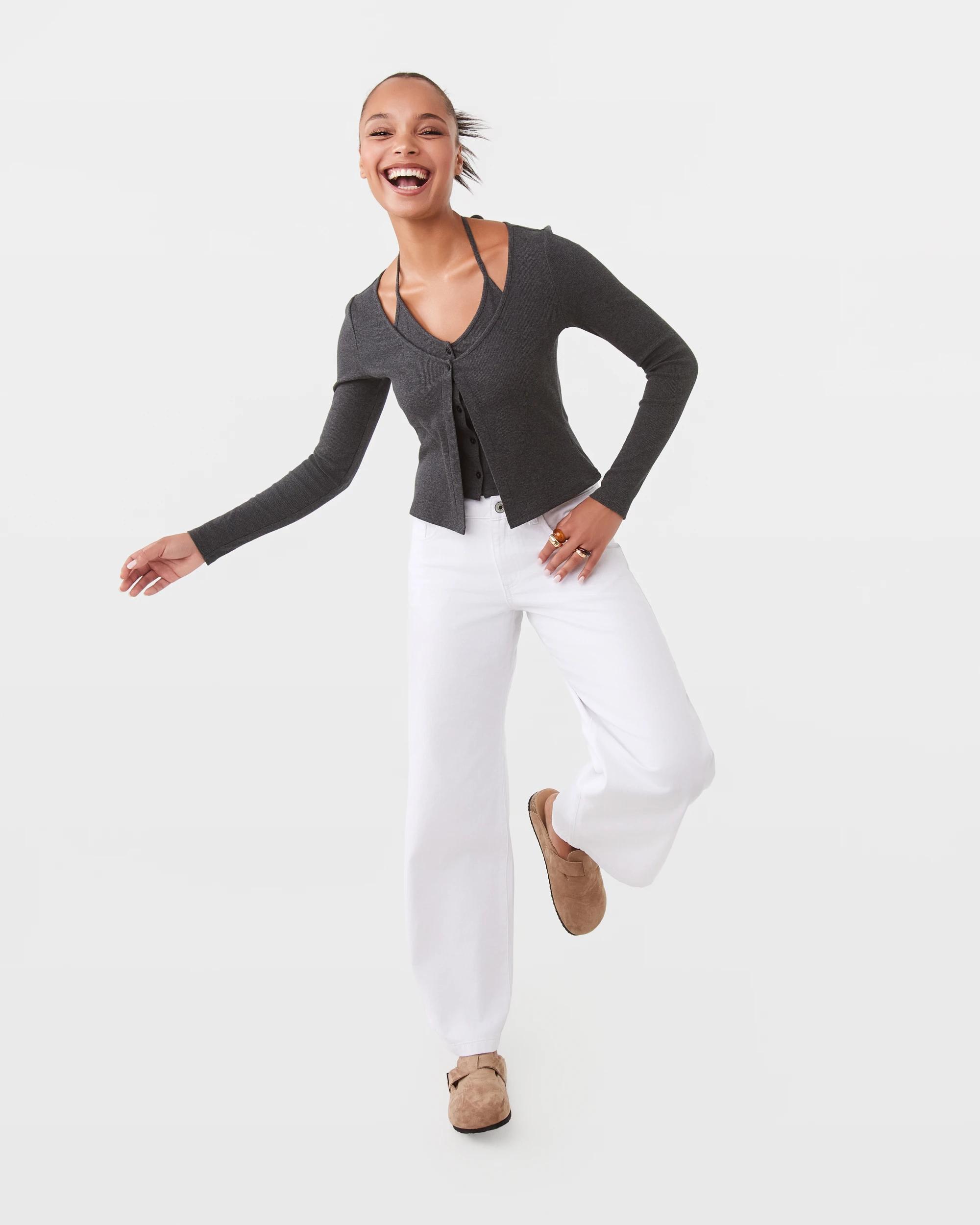 2 Two in One Cardigan Gry Charc, 2 of 10