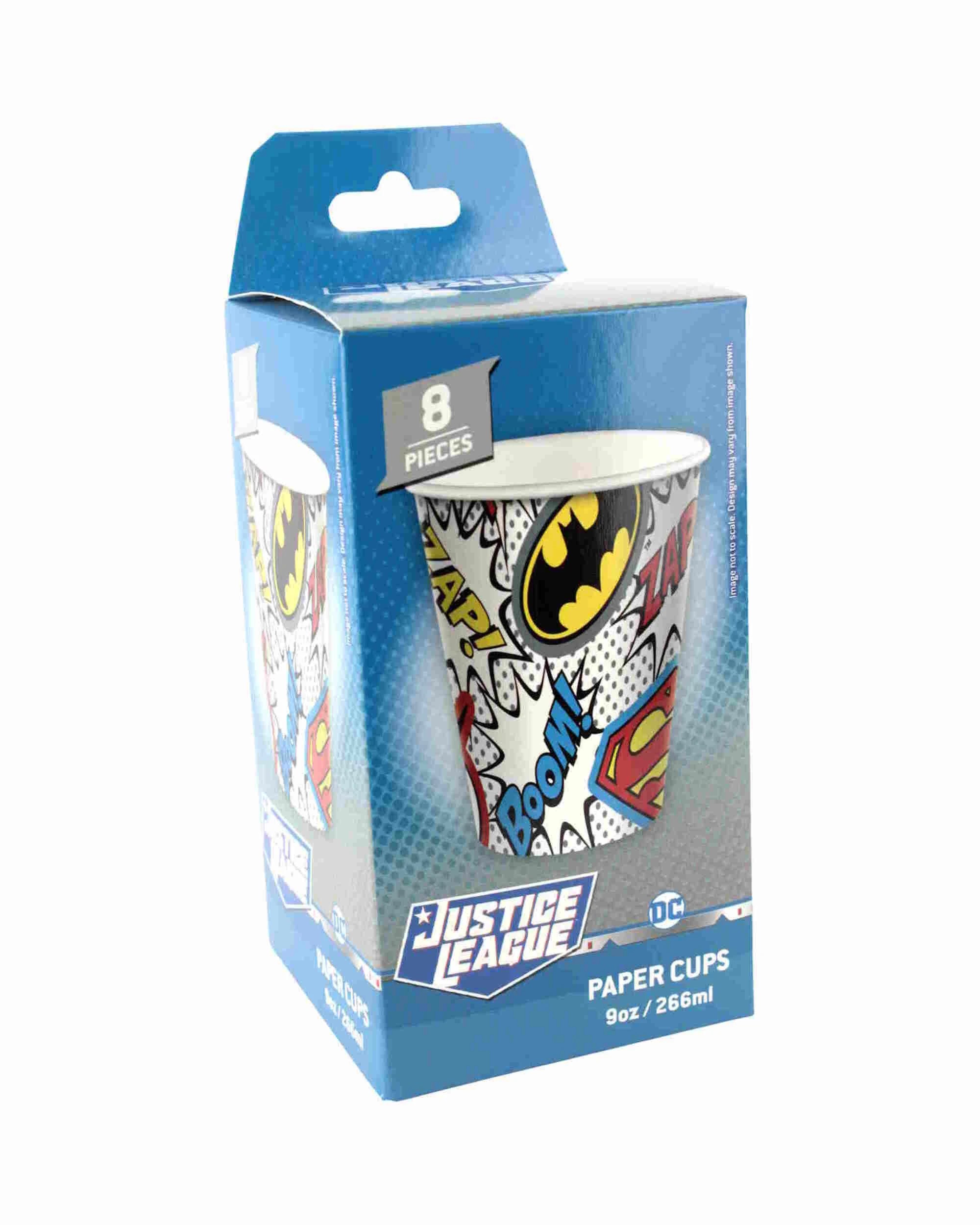 2 Justice League Justice League Heroes Unite Paper Cups Pack of 8, 2 of 3