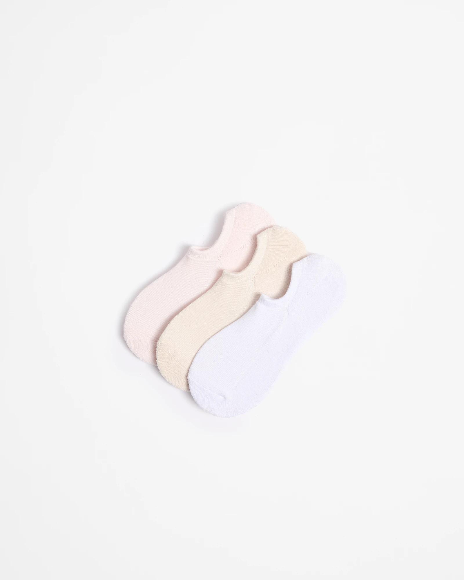 1 Target Bamboo 3 Pack No Show Socks NEUTRALS, 1 of 3