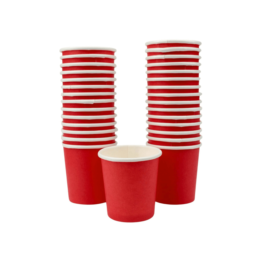 1 Partyware Earth Eco Red Paper Shot Cups 30ml Pack of 30, 1 of 3