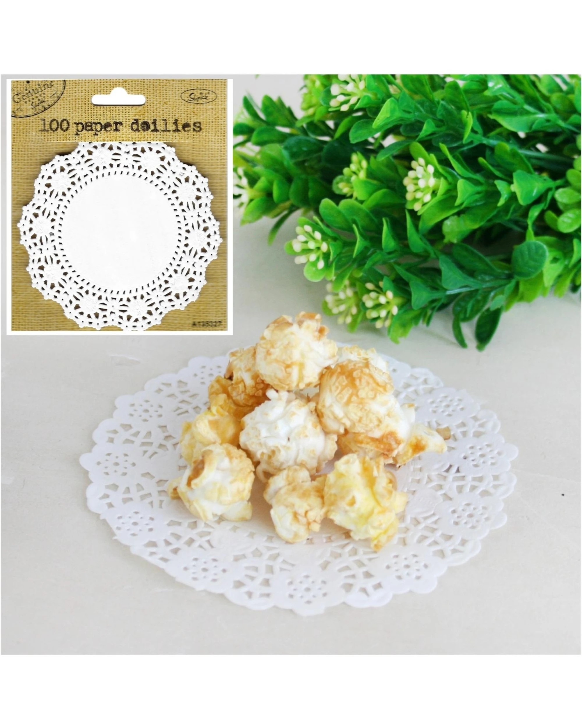 2 Oceana Small Paper Doilies Pack of 100White - White, 2 of 2