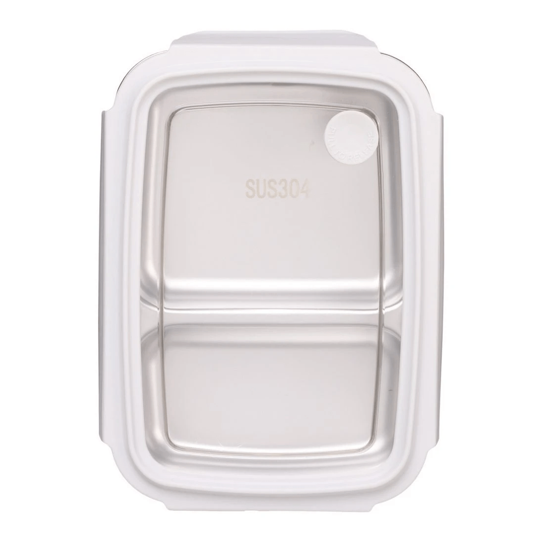 1 Studymate Stainless Steel Double Bento Box White, 1 of 4