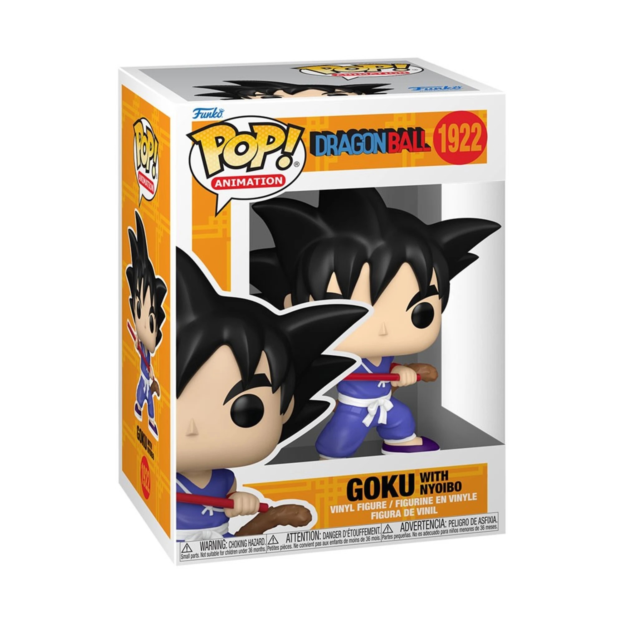 2 Dragon Ball - Goku (with Nyoibo) Pop! Vinyl Figure, 2 of 2