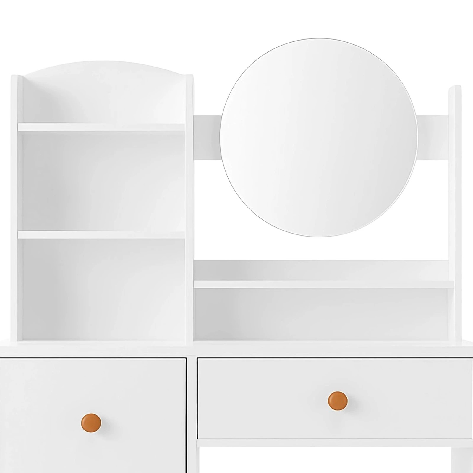 7 Ausway Dressing Table with Mirror White Makeup Vanity, 7 of 7