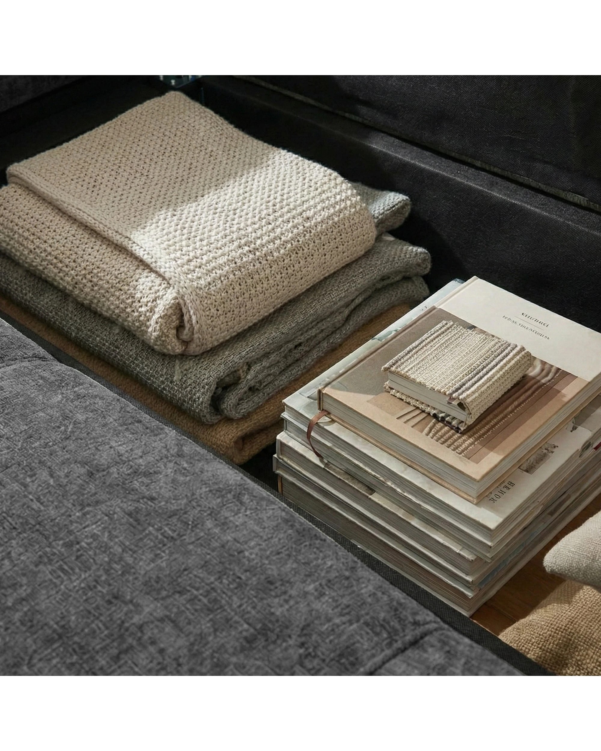 8 Sarantino Caliana Reversible L Shape Sofa Bed with Storage and Backrest, 8 of 10