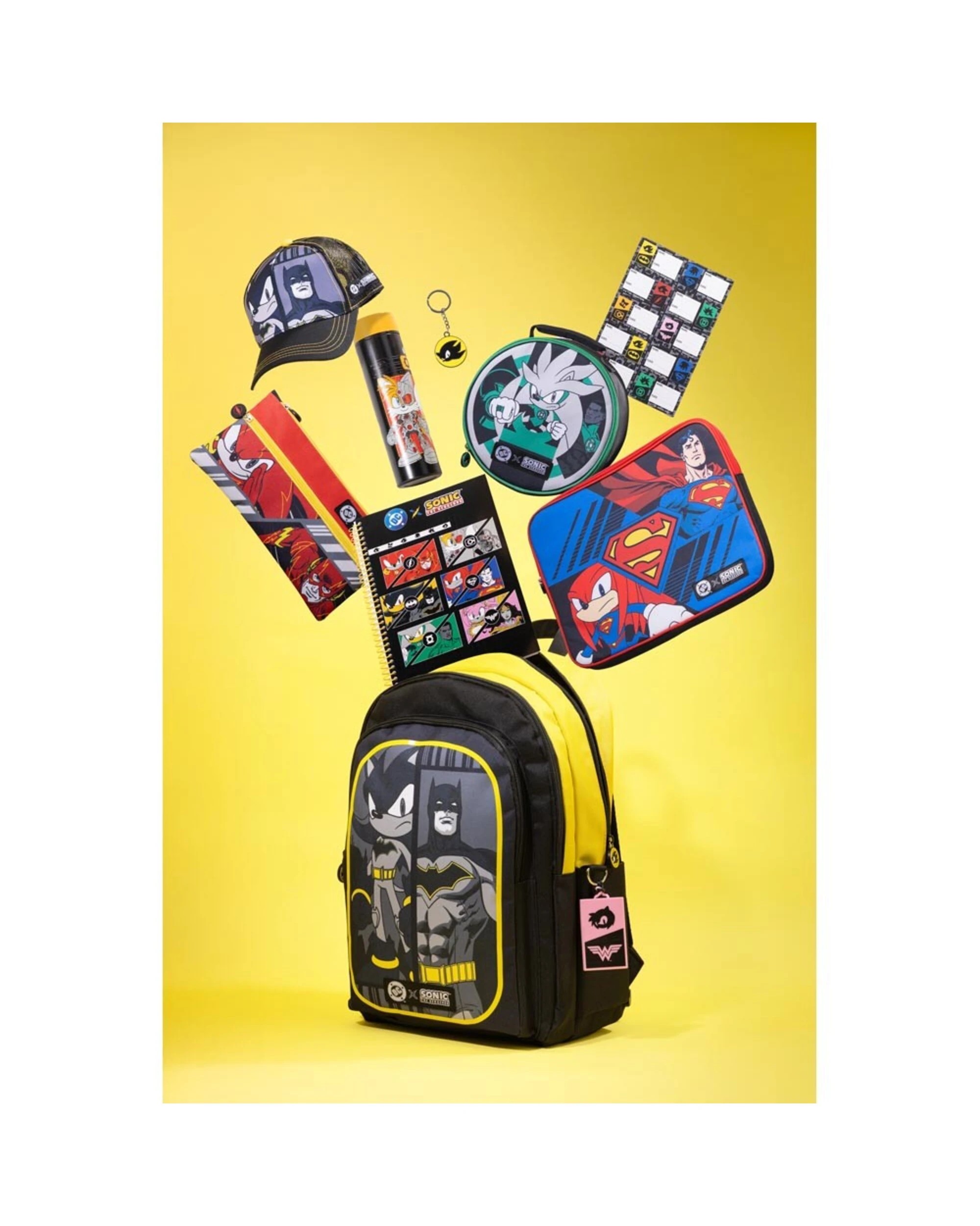 4 DC X Sonic the Hedgehog - Shadow & Batman Trucker Cap - Black, 4 of 4