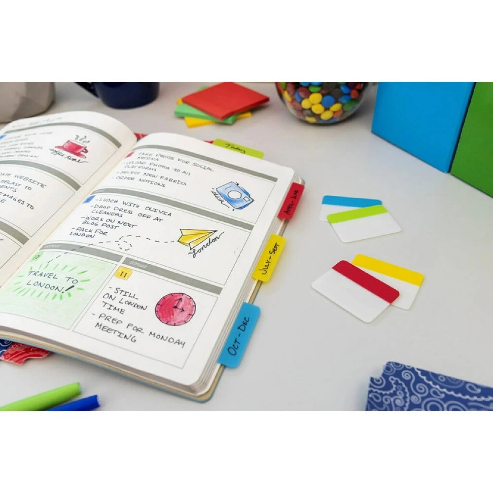 4 Post-it Filing Tabs 50 x 38mm Assorted 5 Pack, 4 of 7