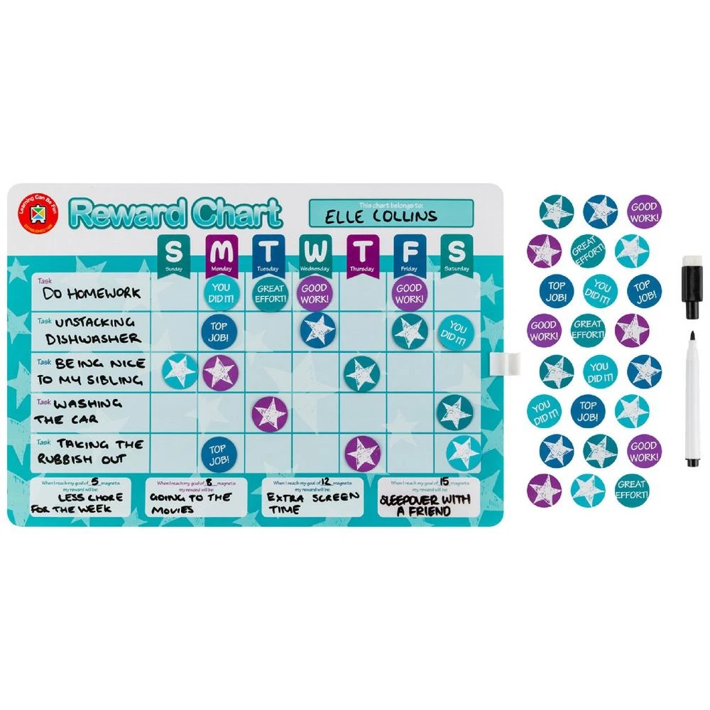 1 Learning Can Be Fun Reward Chart Big Kids, 1 of 4