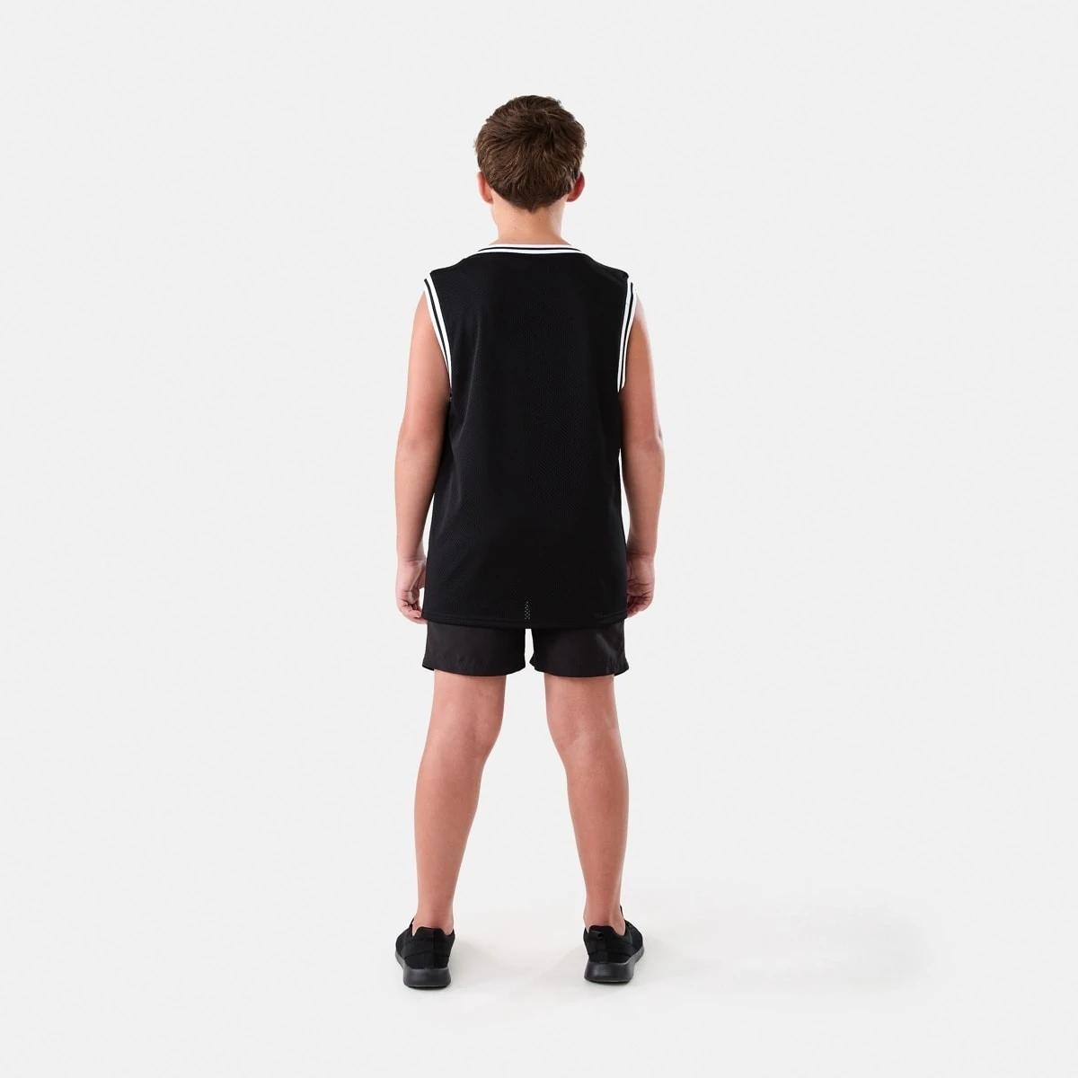 7 Active Kids Sleeveless Mesh Tank BLACK, 7 of 7