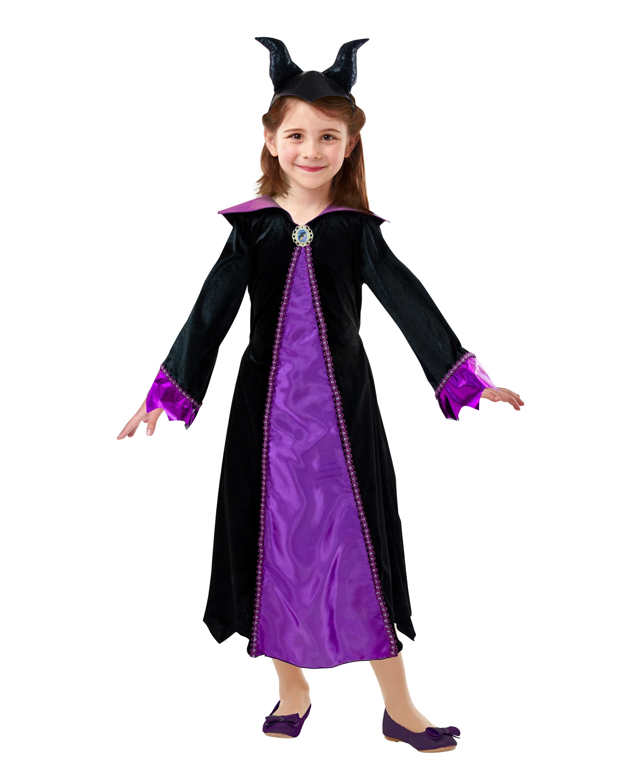 1 Disney Maleficent Deluxe Kids Costume Size 6-8yrs
 - Purple, 1 of 6