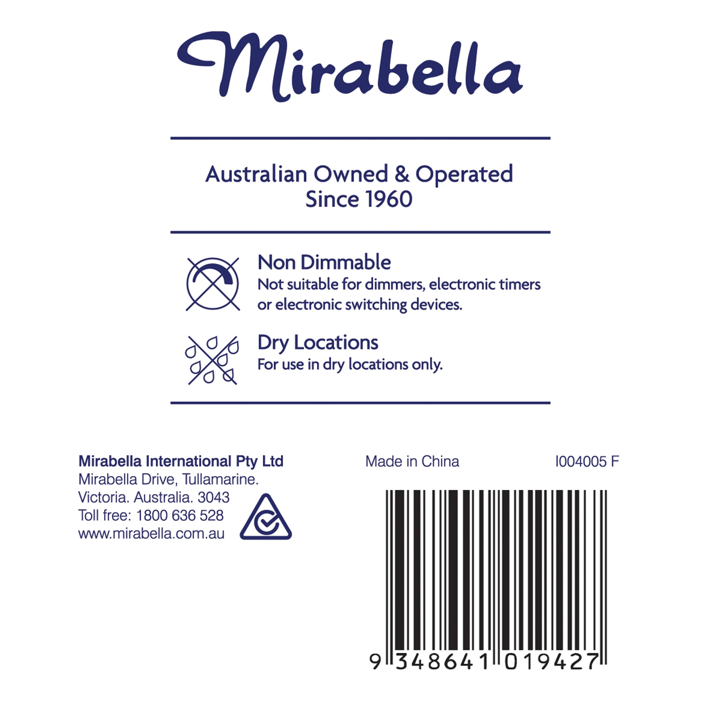 2 2 Pack I004005 Mirabella LED GLS ES 9W 806 Lumen - Warm White, 2 of 6