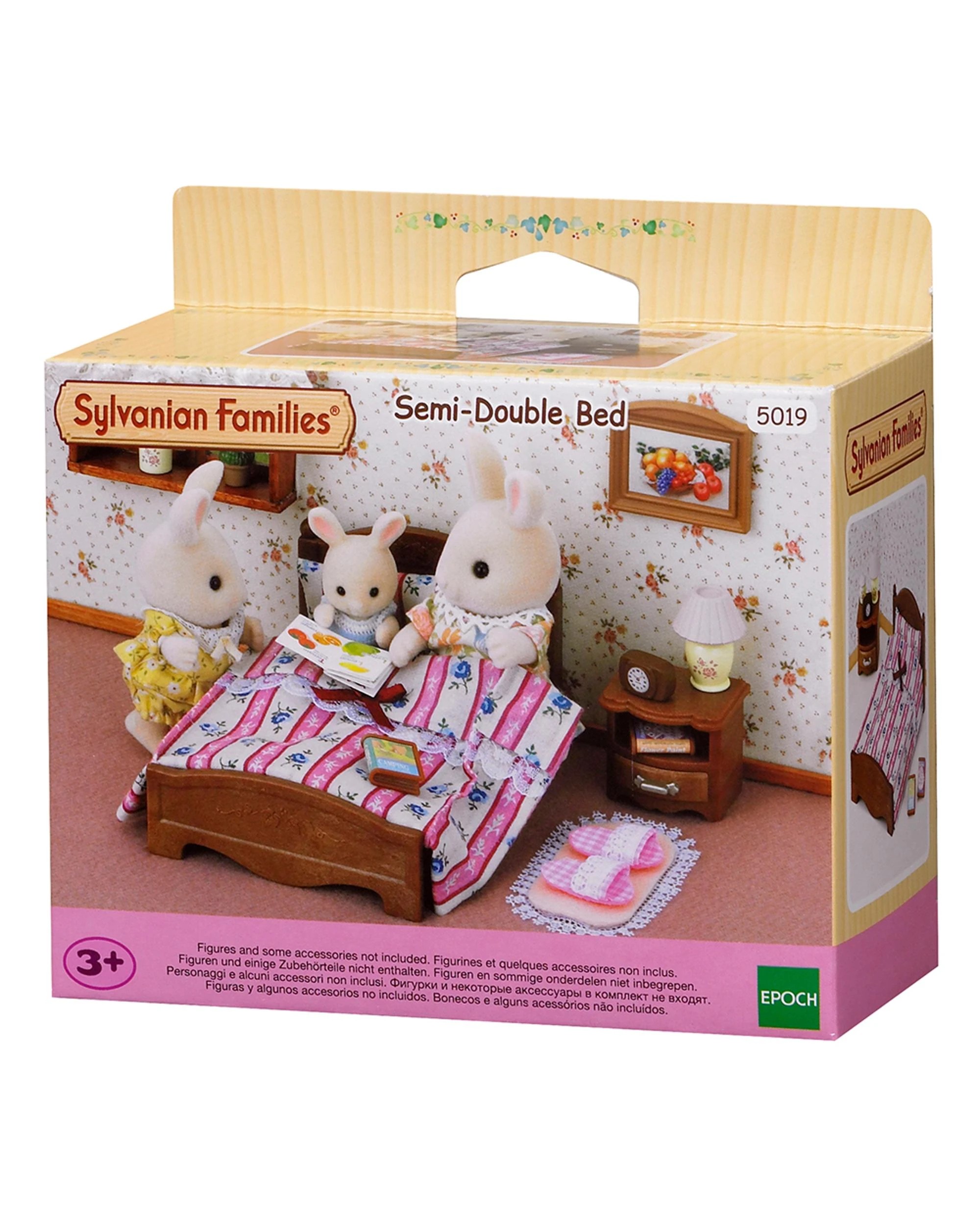 1 Sylvanian Families Semi-Double Bed Play Set, 1 of 3