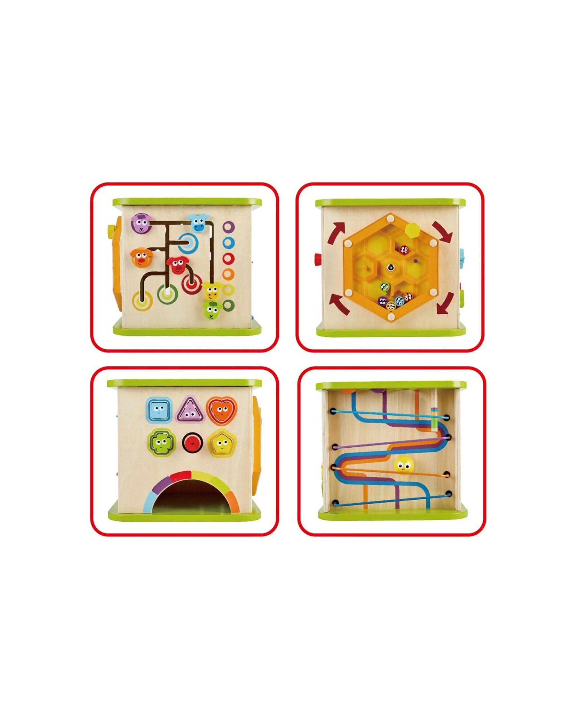 2 Hape Country Critters Cube Interactive Educational Toy For Toddlers 12m Plus - Multi, 2 of 4