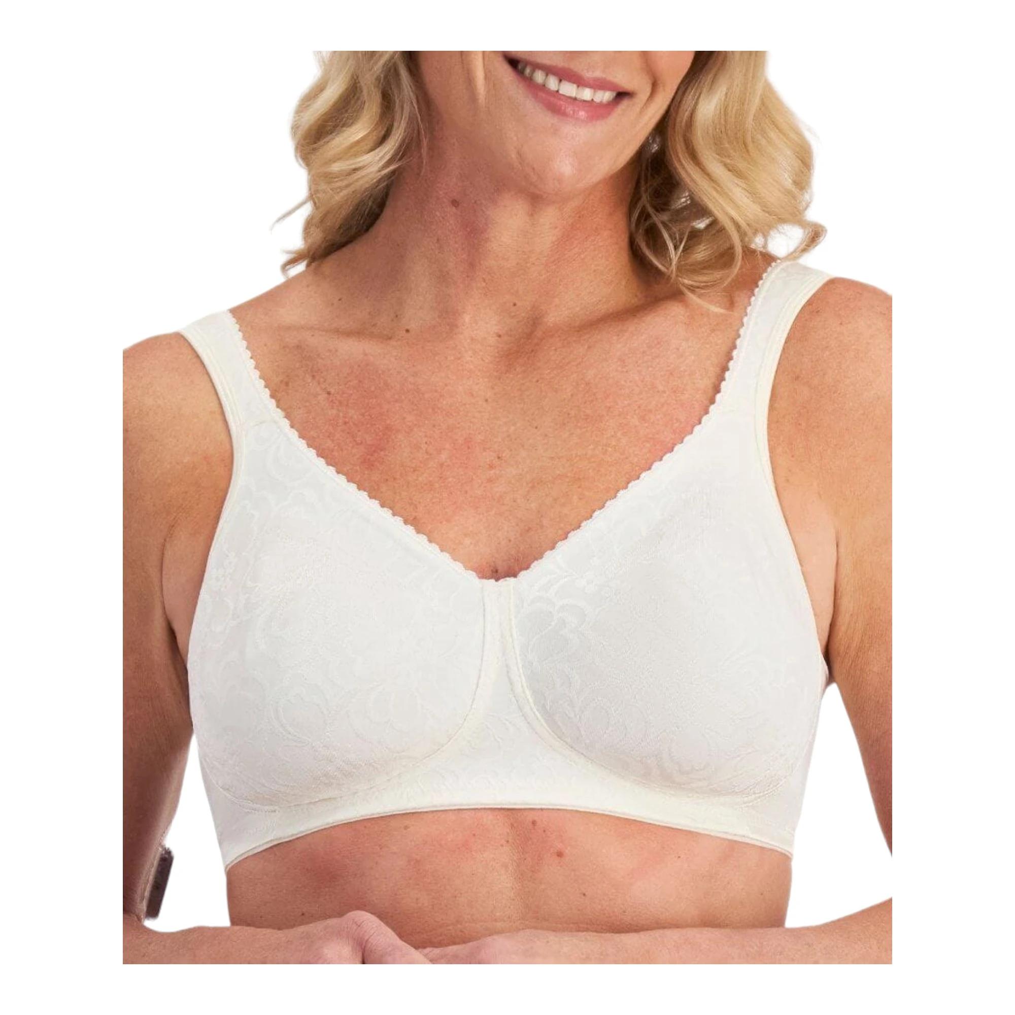 2 Playtex 2 Pack 18 Hour Ultimate Lift & Support Wirefree Bra Pearl & Crystal Grey PEARL/CRYSTAL GREY, 2 of 5