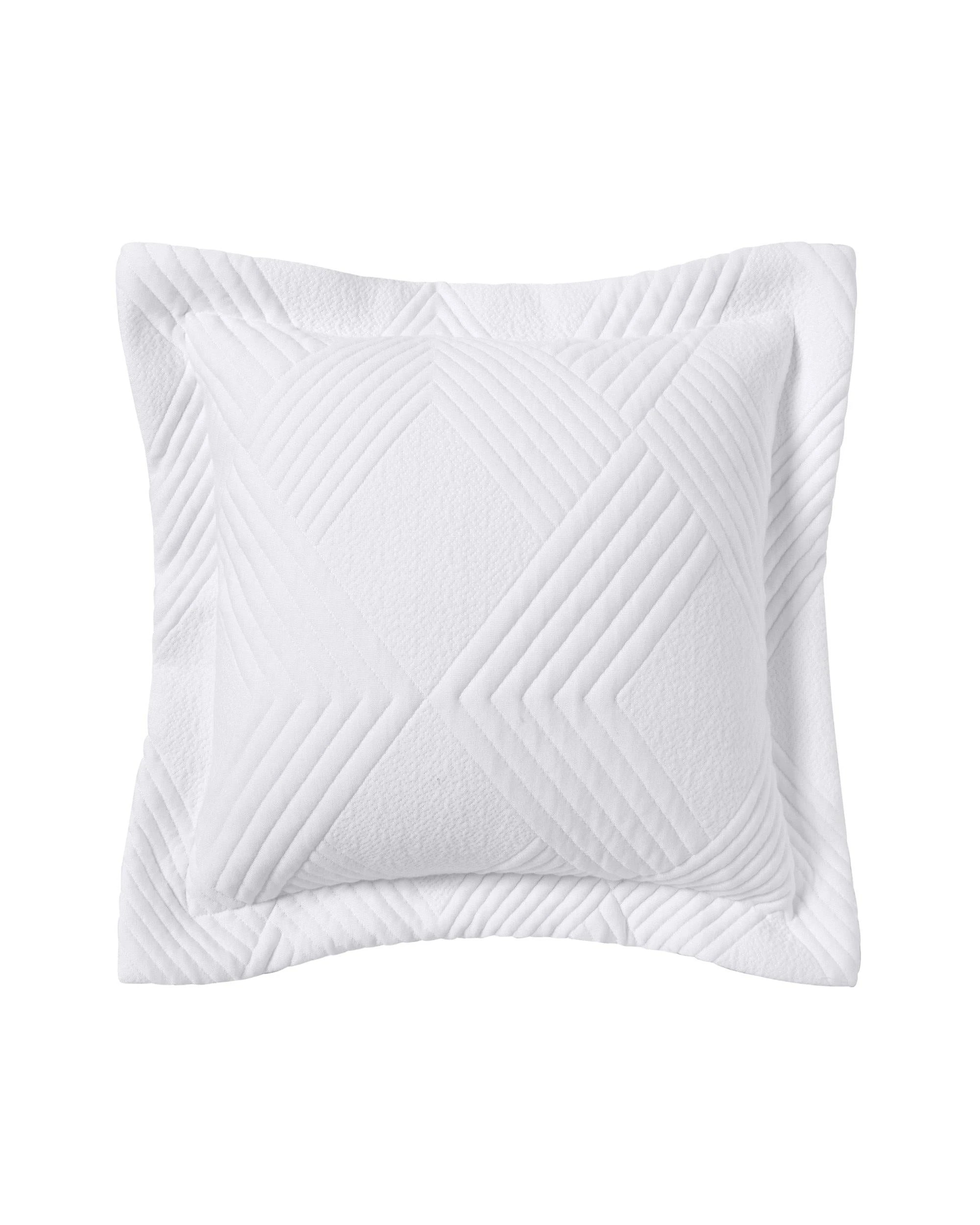 5 Bianca Bedding Cassiano White Jacquard Coverlet Set, Single - Includes 1 Coverlet & 2 Standard
 - Single Bed
 - white, 5 of 5