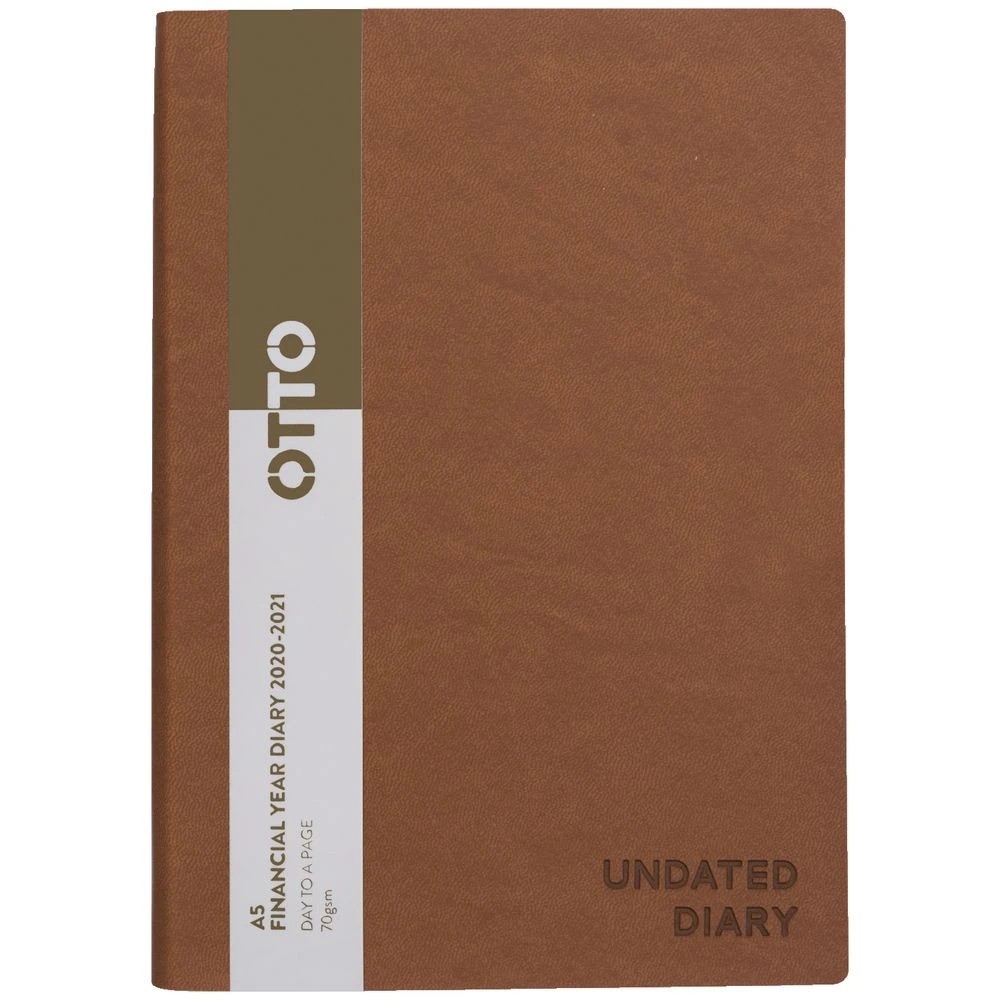 2 Otto A5 Undated Day to Page Urban Diary Tan, 2 of 4