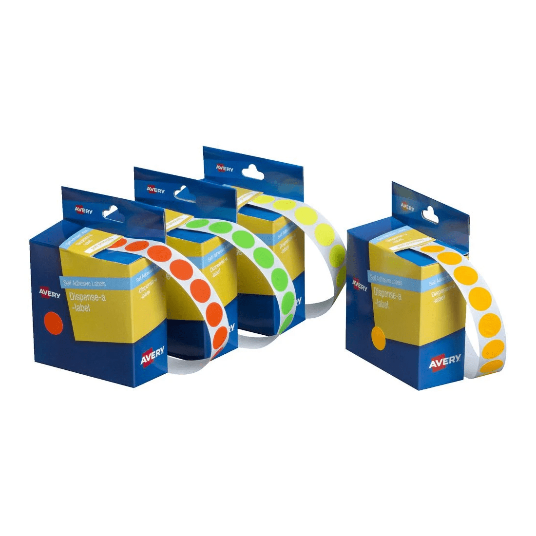 2 Avery Dispenser Labels 14mm Red 700 Pack, 2 of 3