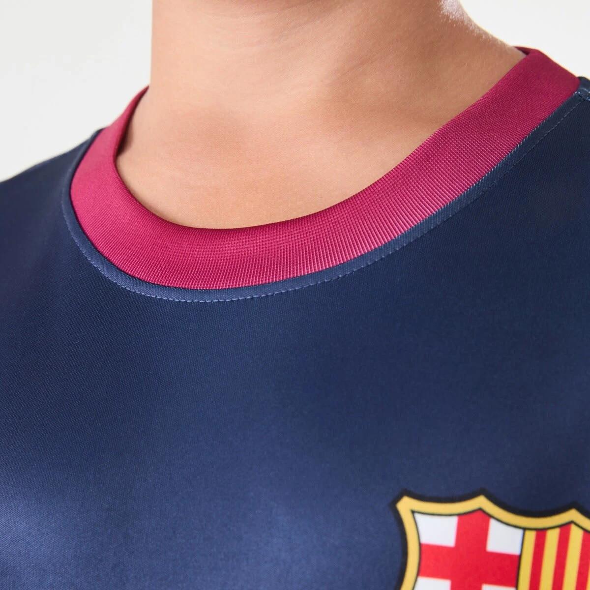 5 Official Youth Barcelona Panel Jersey T-shirt Navy, 5 of 7