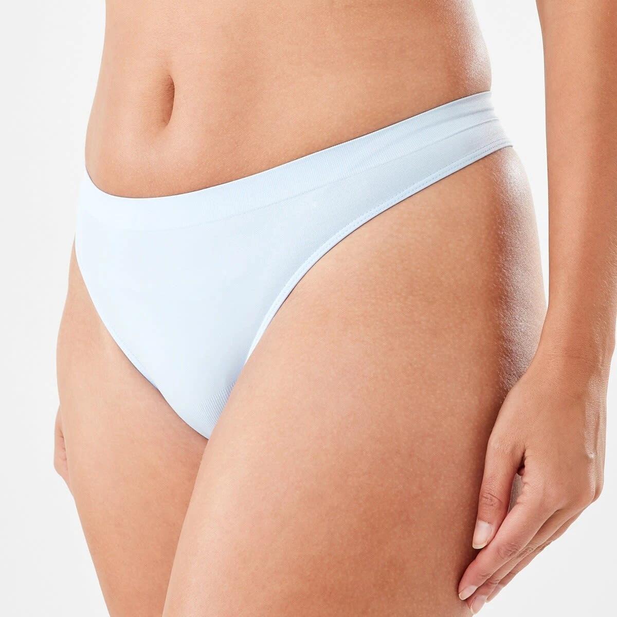 1 Ultra Smooth Seamfree G-String Briefs WINDY BLUE, 1 of 7