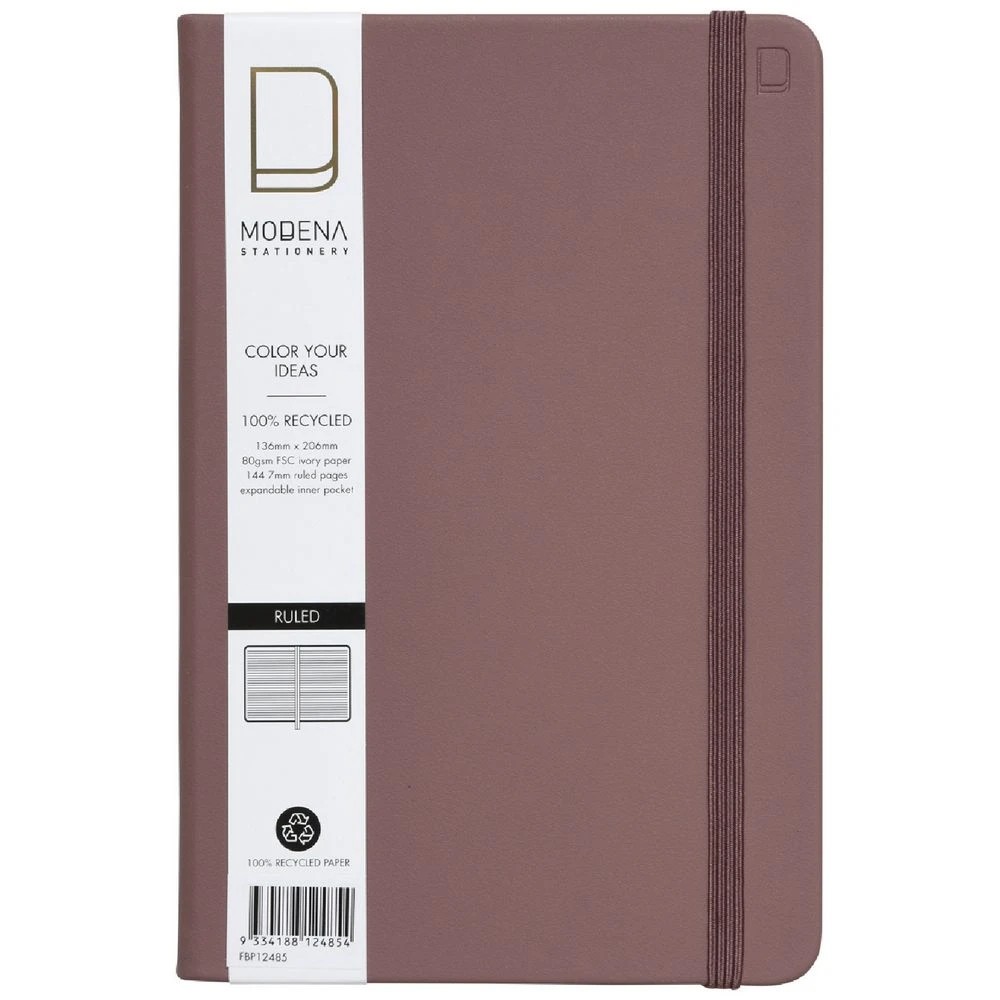 1 Modena A5 PU Ruled Notebook Grape, 1 of 5