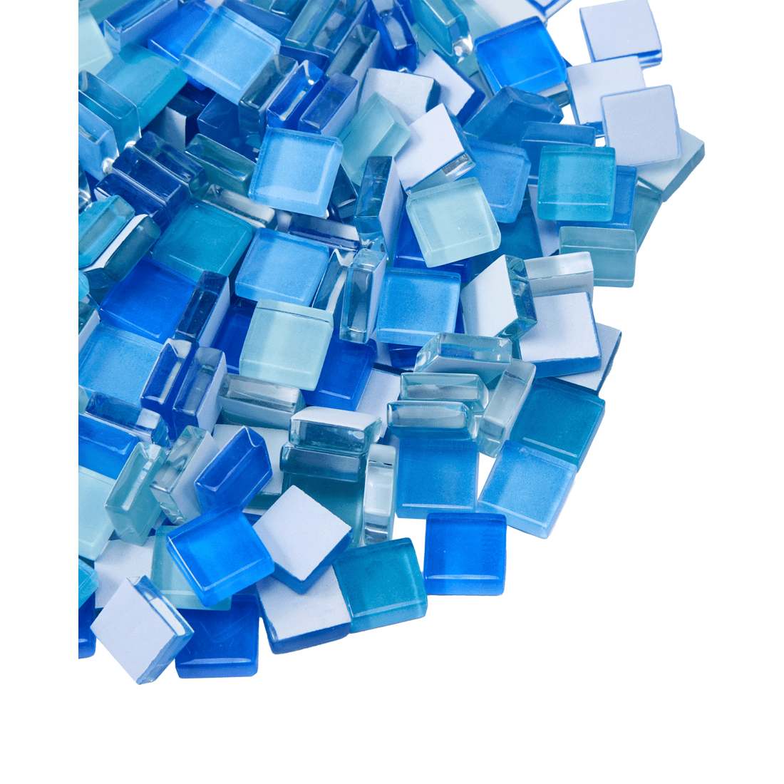 3 Mosaic Glass Tiles - Blue, 3 of 3