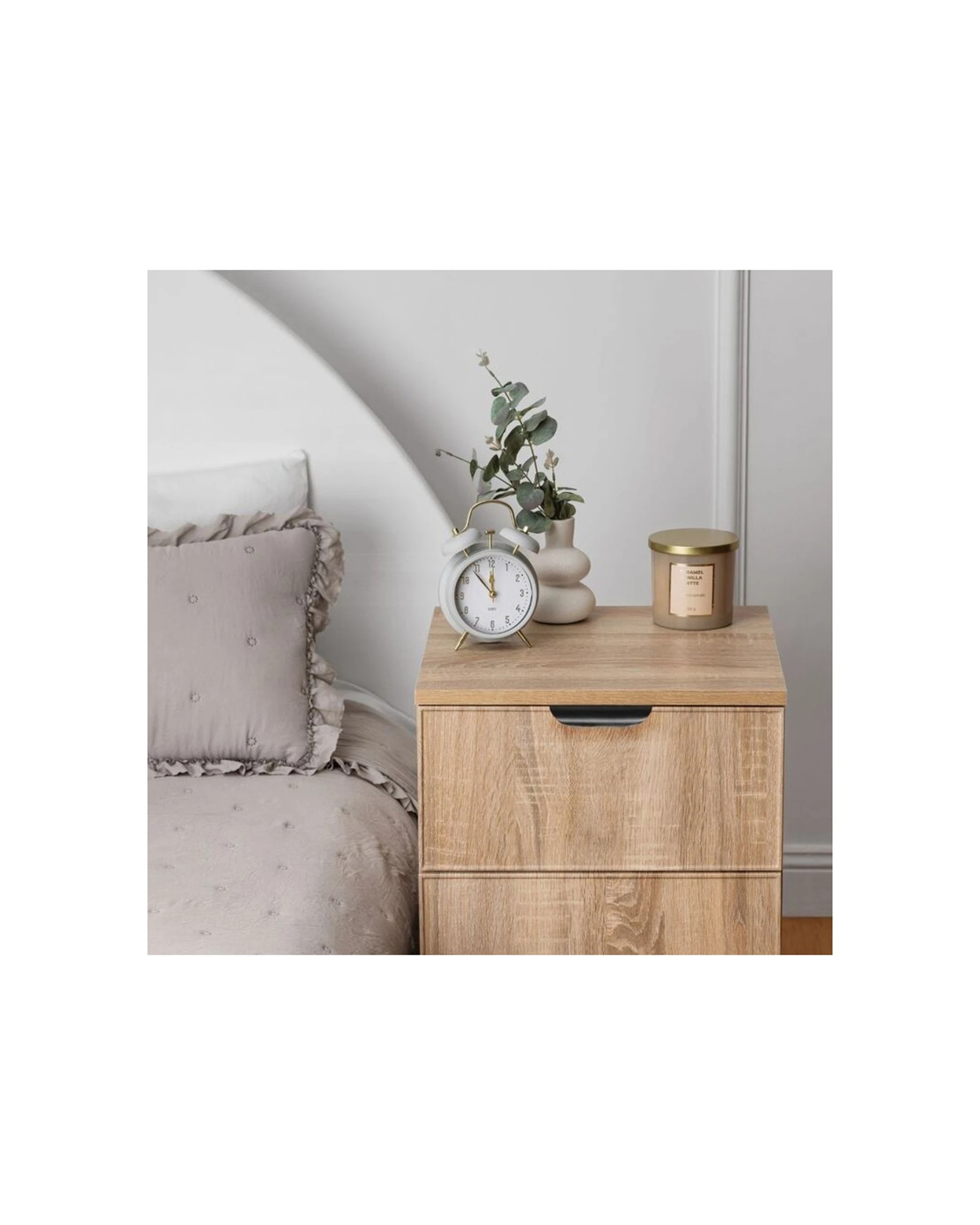 4 European Cabinetry Porto Oak Slim Bedside Table Pull Handle - Natural, 4 of 4