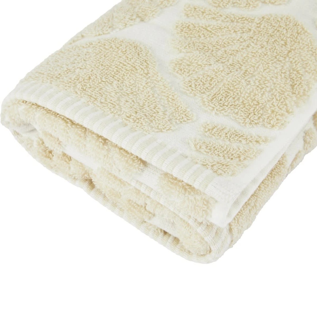 4 Shell Cotton Hand Towel - Beige, 4 of 5