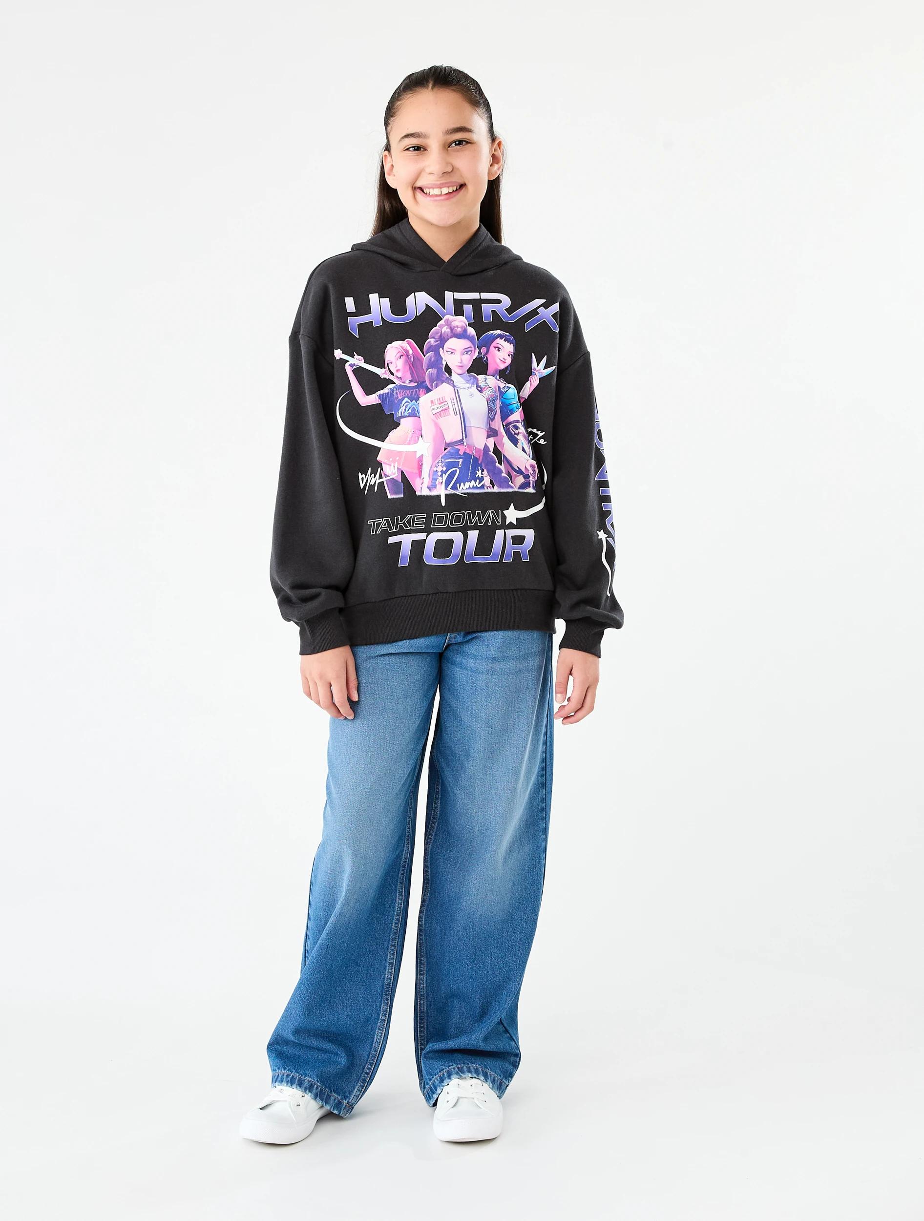 7 KPop Demon Hunters License Oversized Hoodie Asphalt Dh, 7 of 8