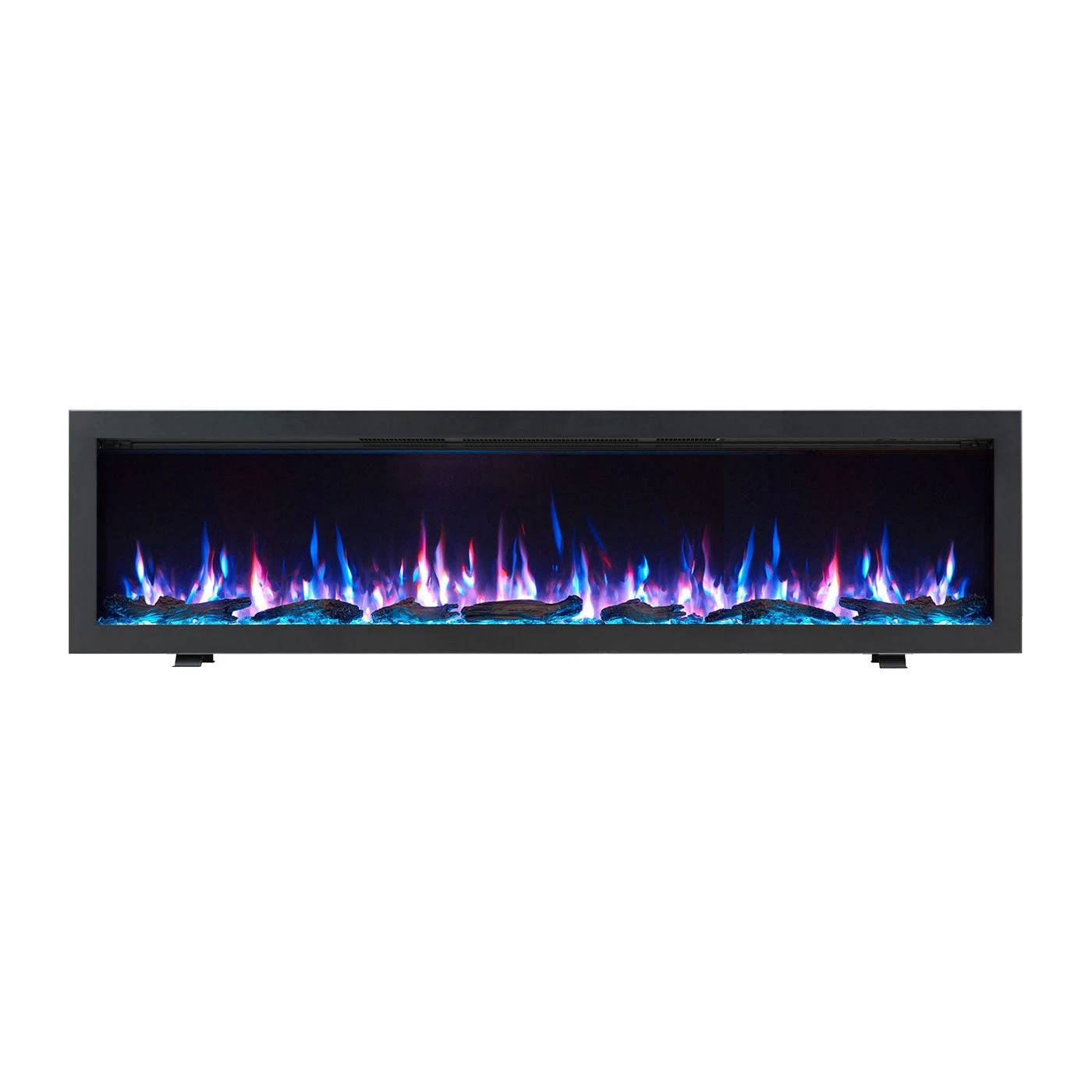 6 Moda Living Aria 72 inch Electric Fireplace - Black, 6 of 7