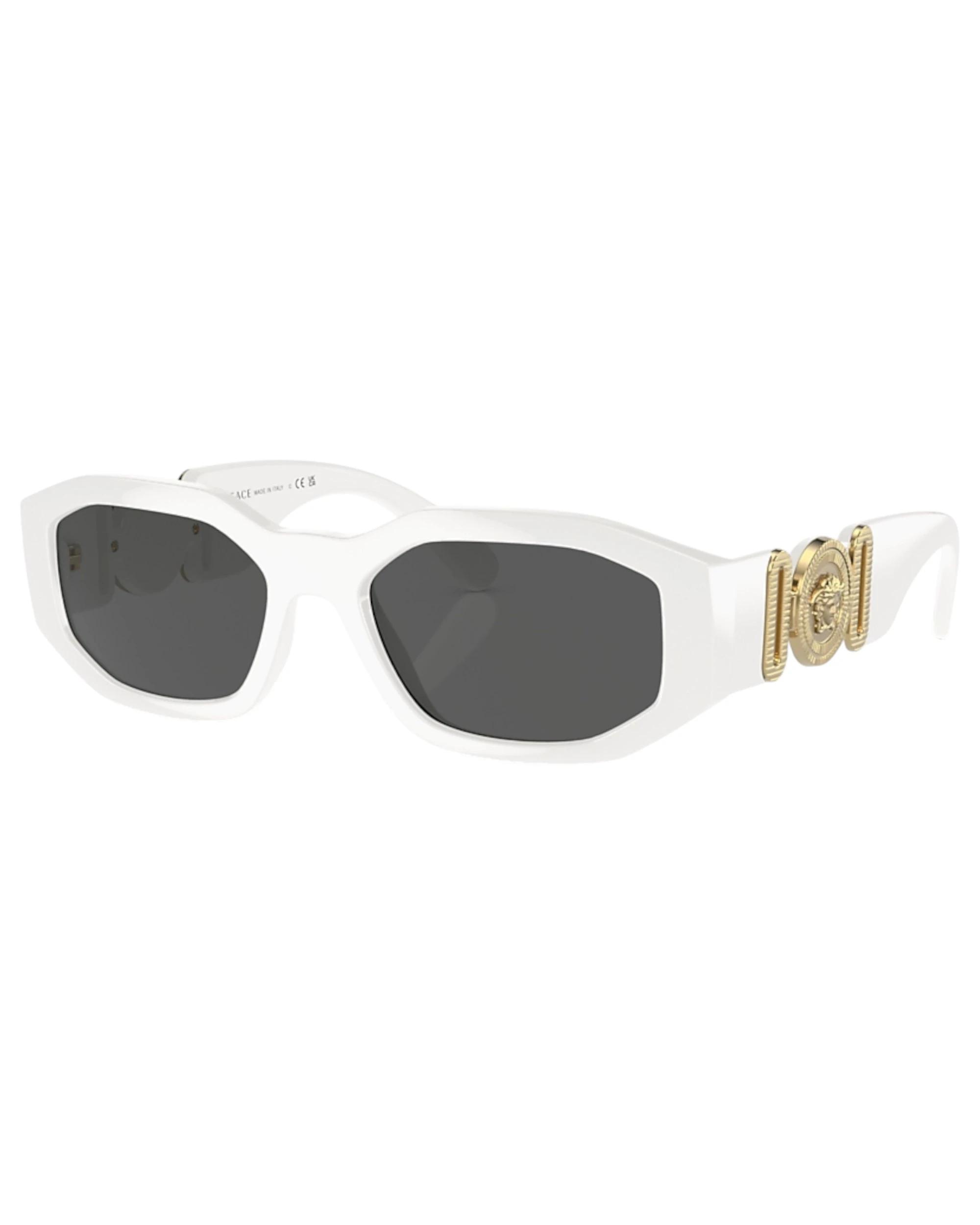 1 Versace Unisex VE4361 401/87 Irregular Dark Grey Sunglasses BLACK, 1 of 5