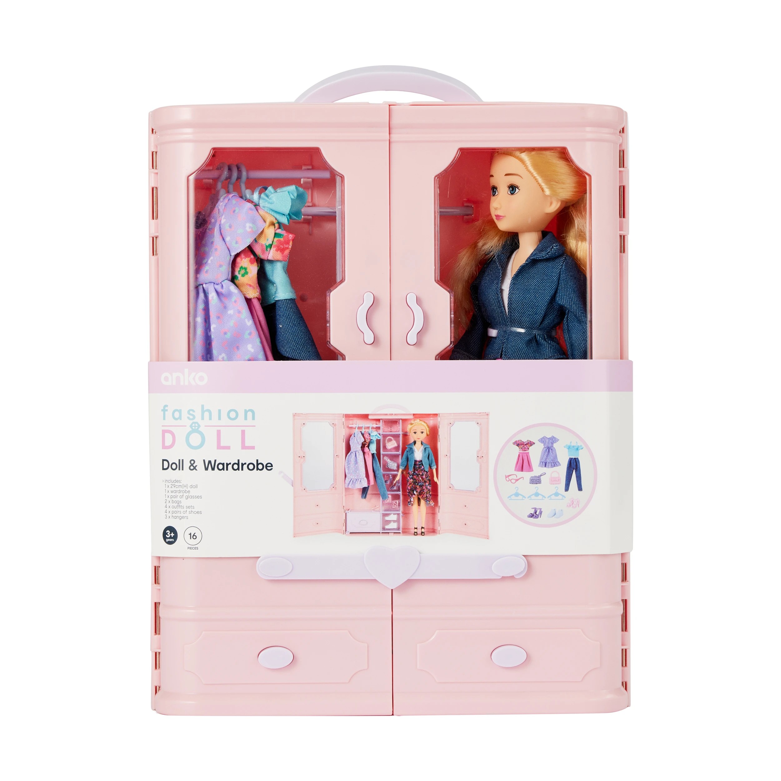 7 11 Piece Doll and Wardrobe Set, 7 of 7