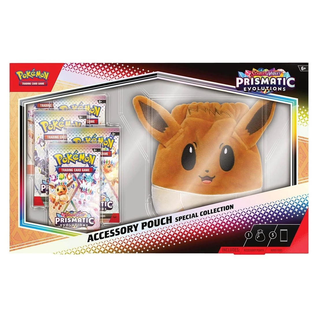 1 Pokemon Trading Card Game: Scarlet & Violet Prismatic Evolutions Accessory Pouch Special Collection, 1 of 5