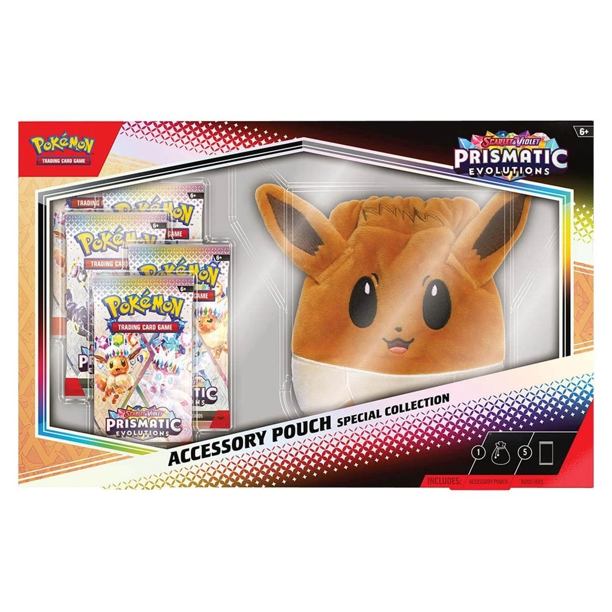 1 Pokemon Trading Card Game: Scarlet & Violet Prismatic Evolutions Accessory Pouch Special Collection, 1 of 5