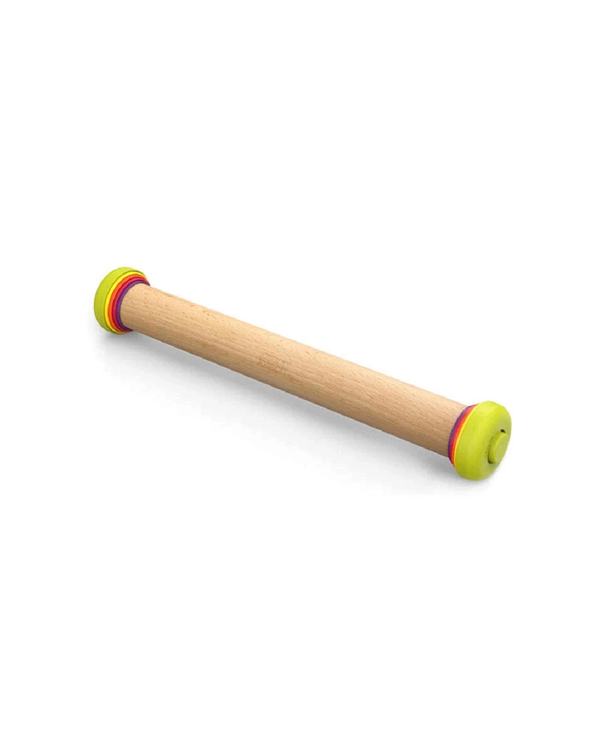 2 Joseph Joseph PrecisionPin 42cm Adjustable Rolling Pin Beech Wood Removable Rings 2PK - Multi, 2 of 6