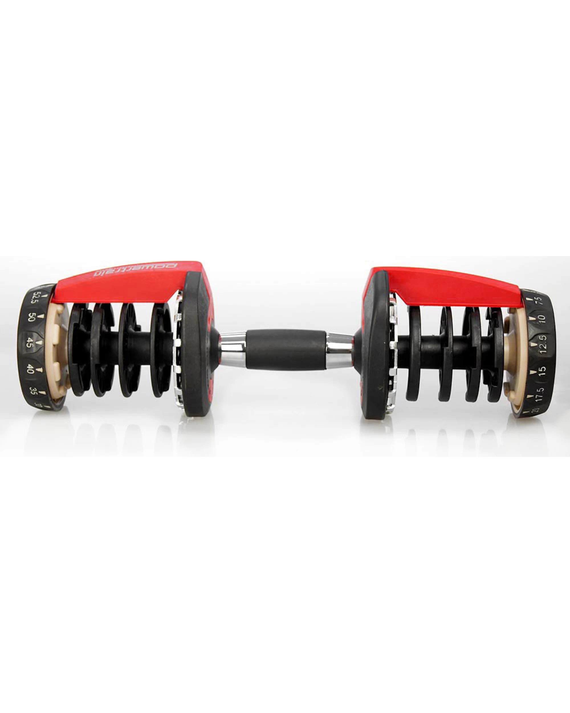 1 Powertrain Sports 1x Adjustable Home Gym Handle for 24kg Dumbbell only - Silver, 1 of 3