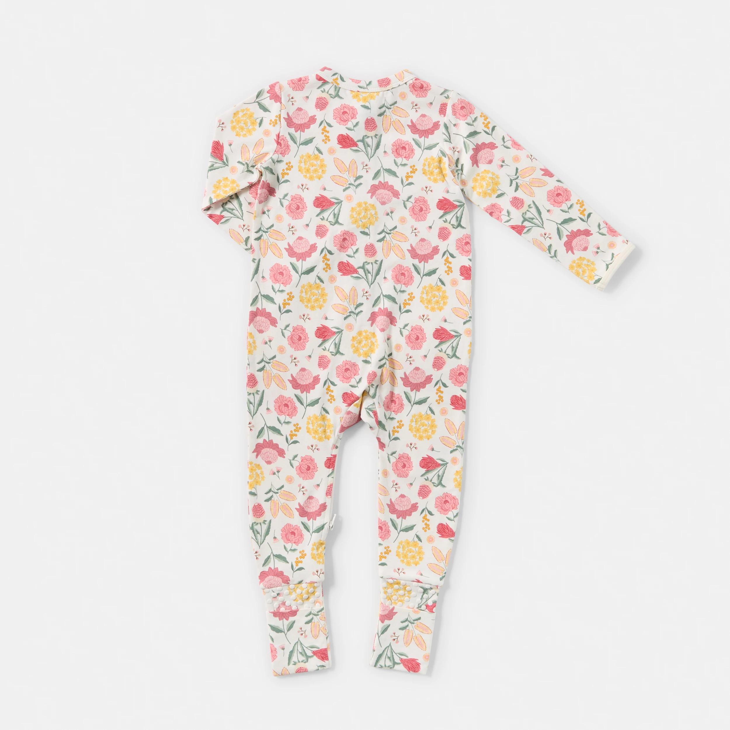 2 Turn Cuff Coverall CREAM NATIVE FLORAL, 2 of 3