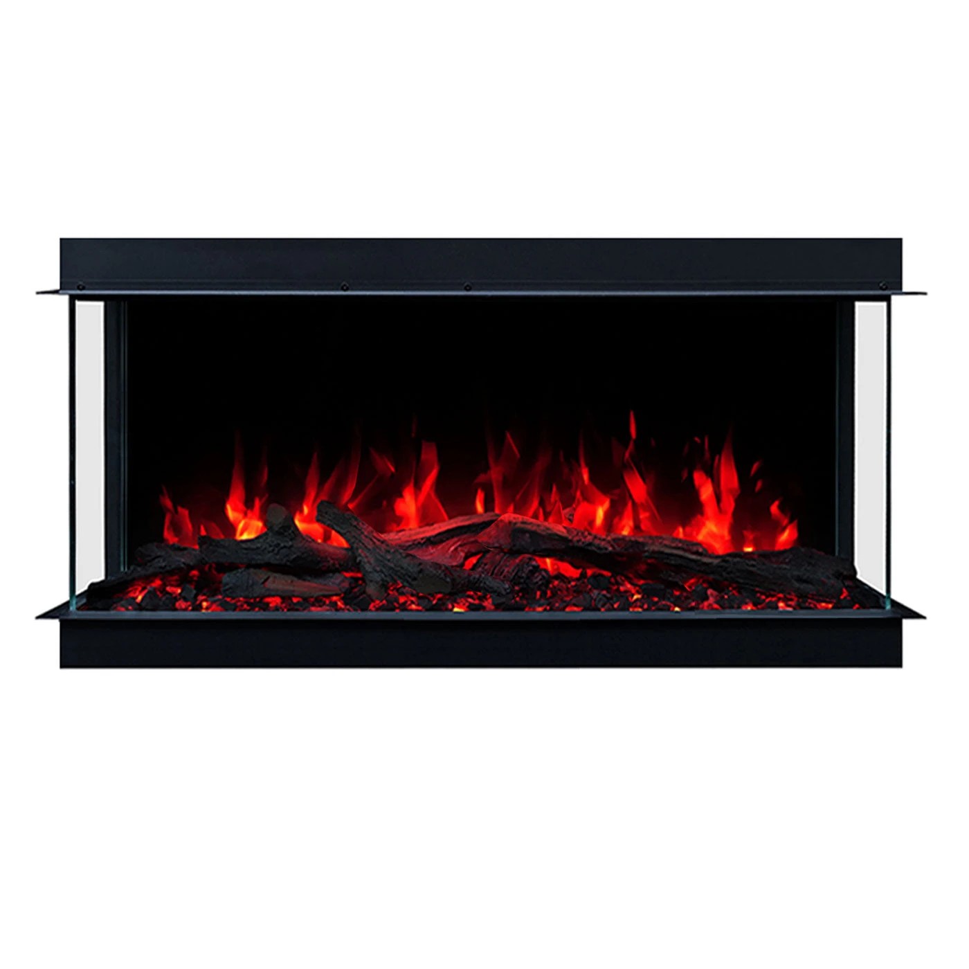 4 Moda Living Devon 3-Sided 36 inch Extra Deep Electric Fireplace - Black, 4 of 6