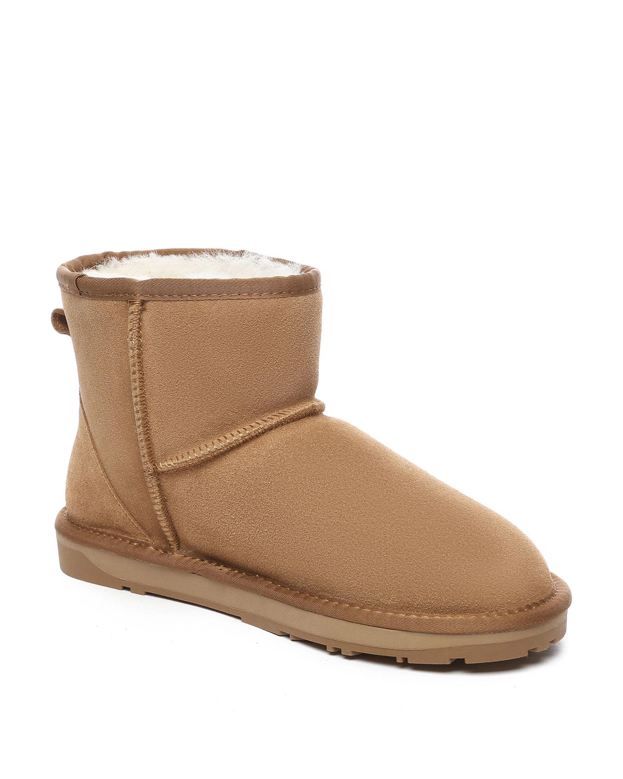 2 Everau Unisex Mini Classic Suede Boots CHESTNUT, 2 of 5